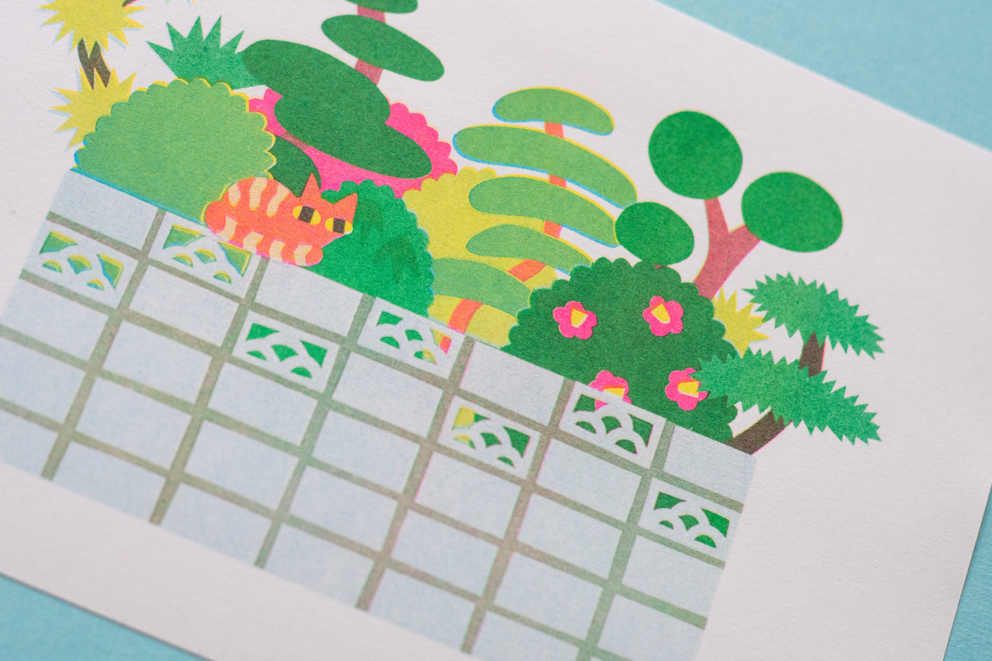 Fantastic Garden Risograph Print (A5)