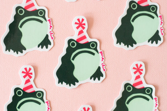 Grumpy Frog Sticker