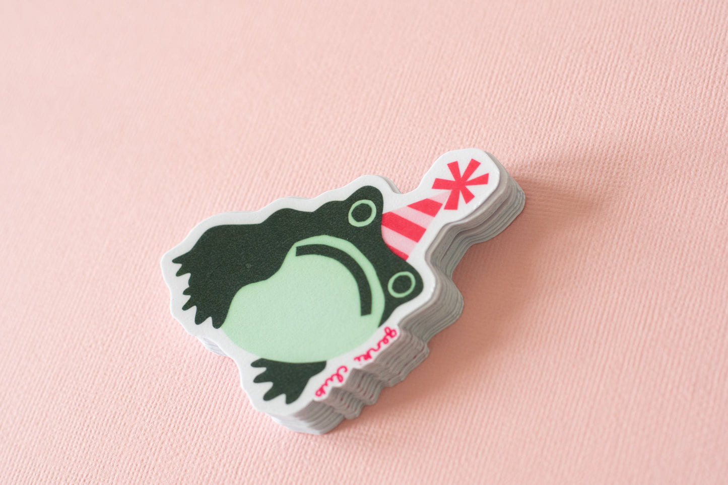 Grumpy Frog Sticker