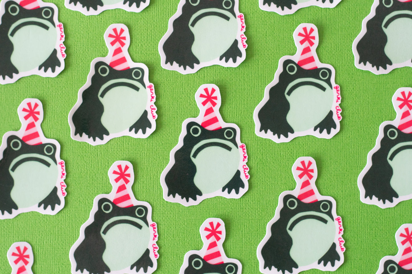 Grumpy Frog Sticker