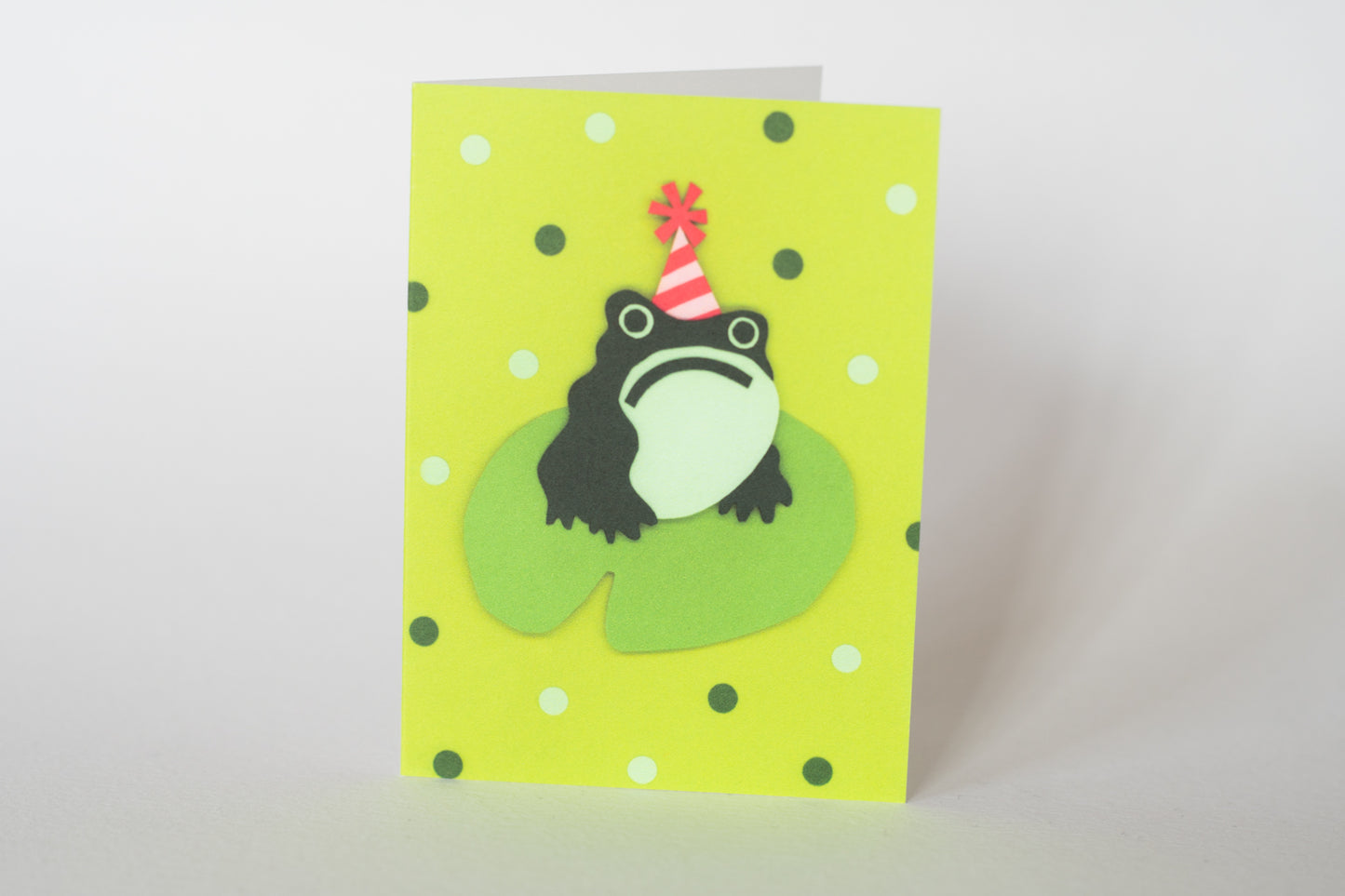 Grumpy Frog Mini Birthday Card