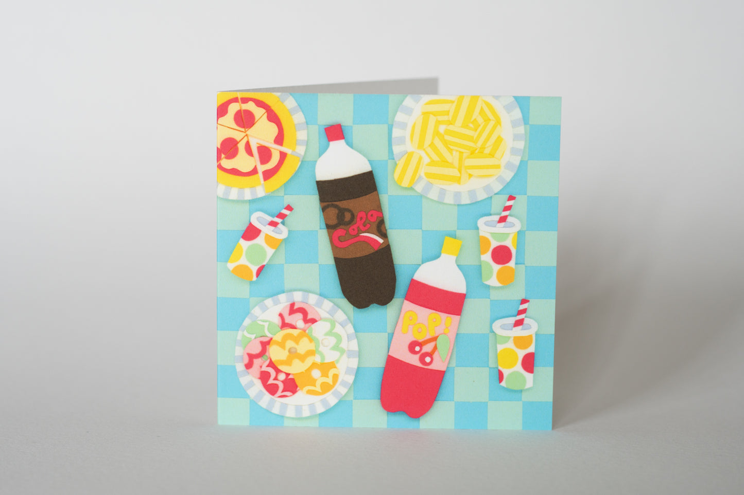 Retro Party Food Birthday Card