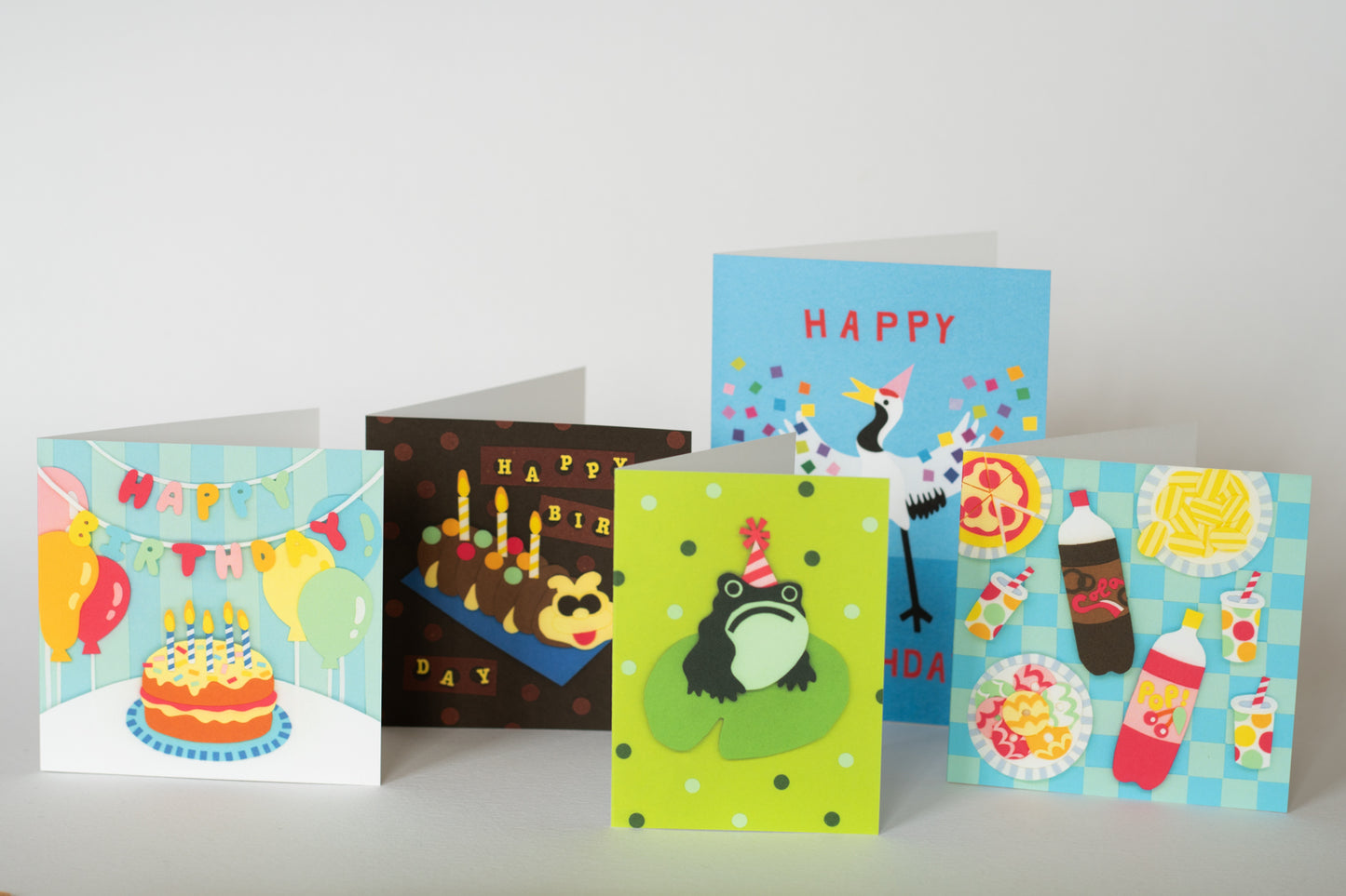 Retro Party Food Birthday Card