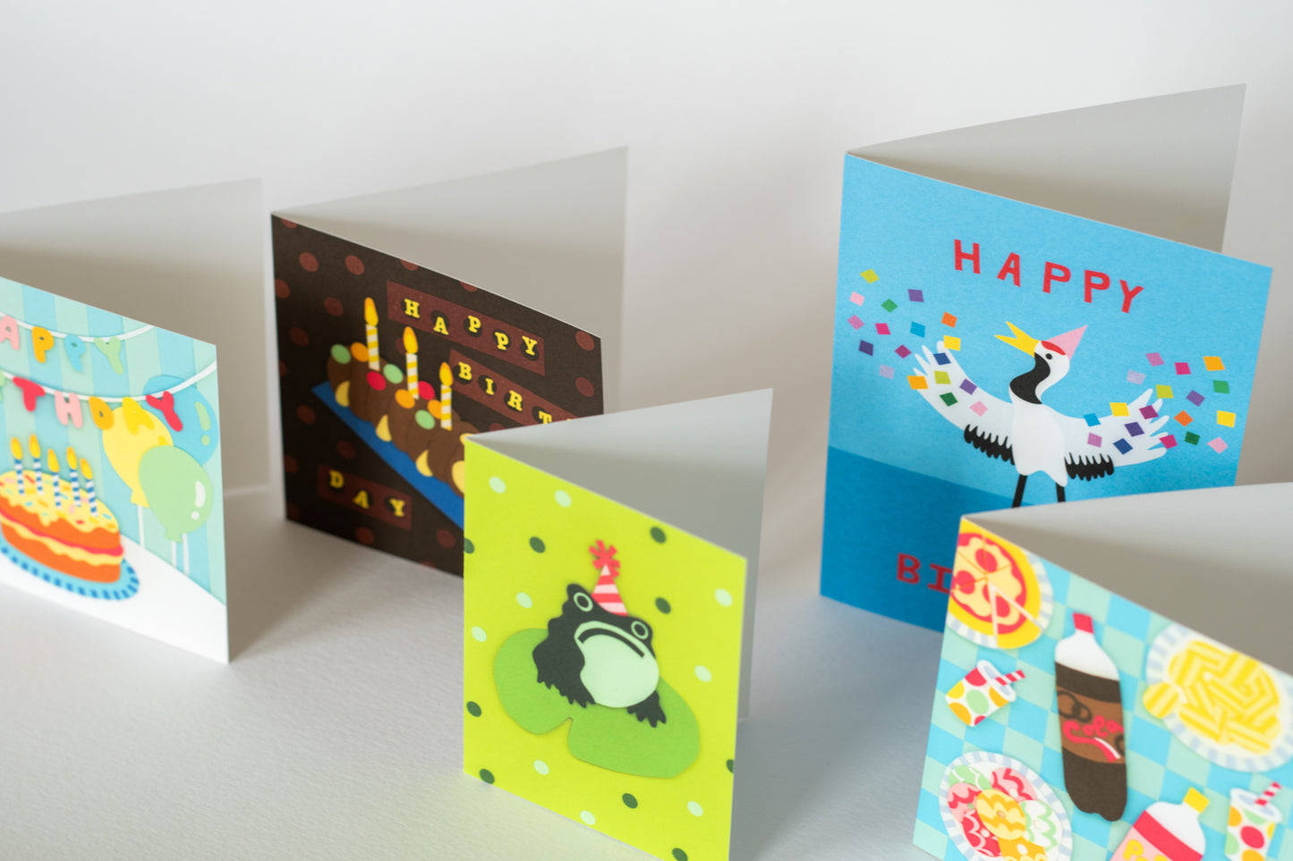 Caterpillar Cake Card