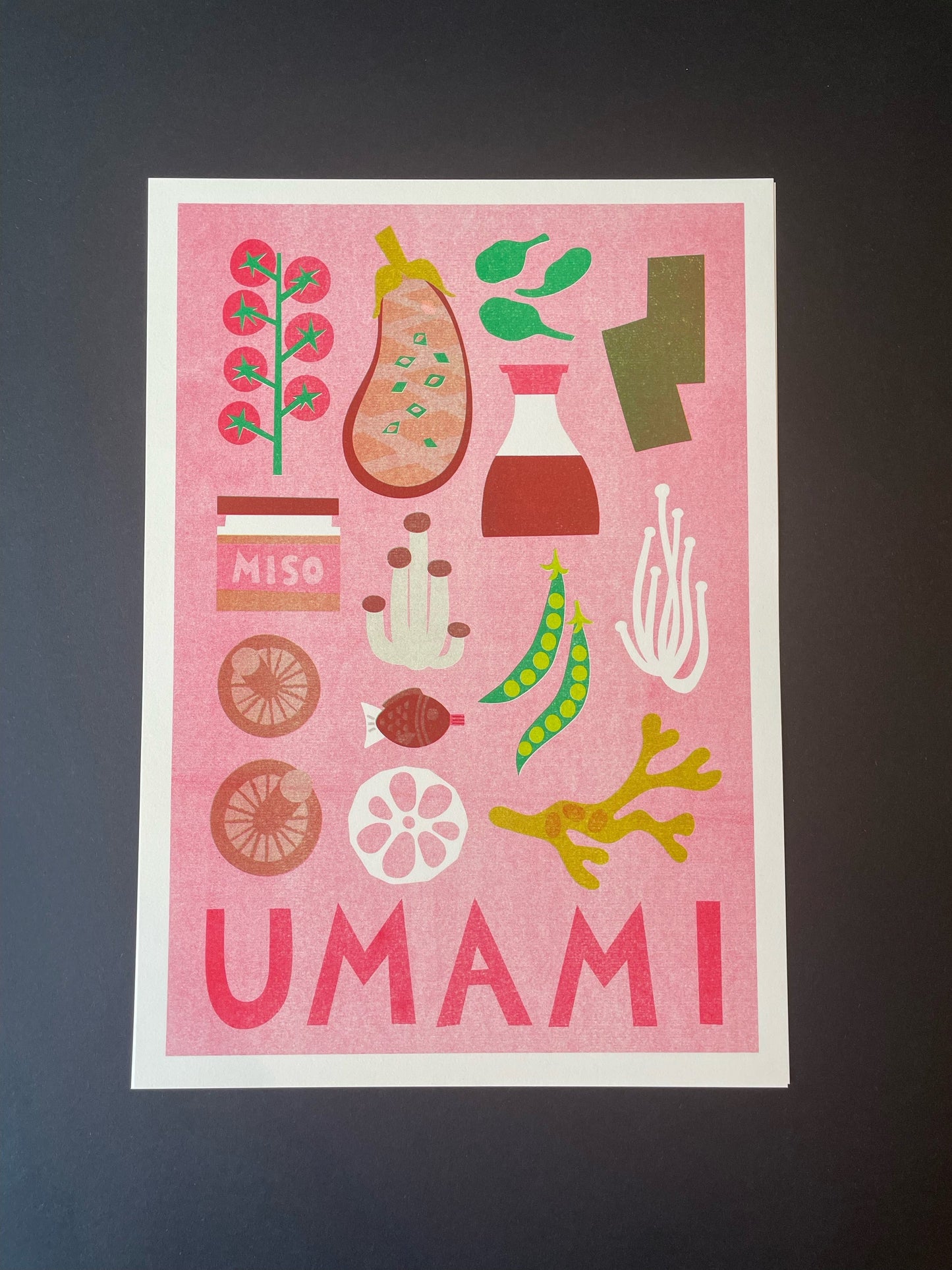 Umami Foods Risograph Print