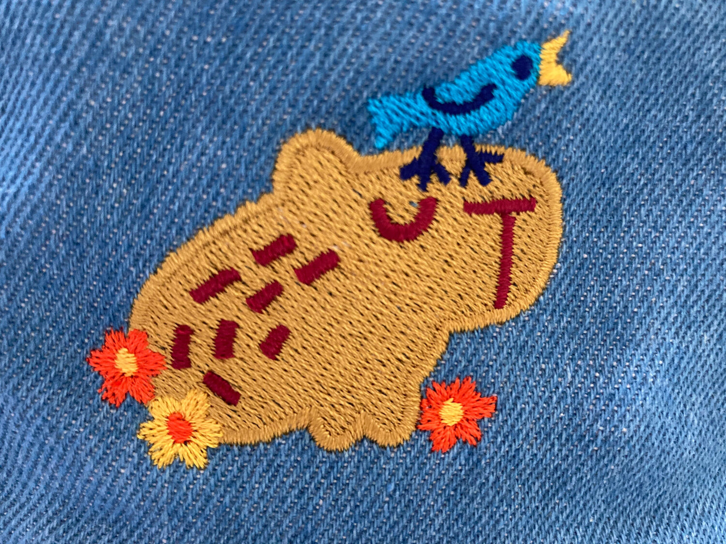 Denim Capybara Bucket Hat