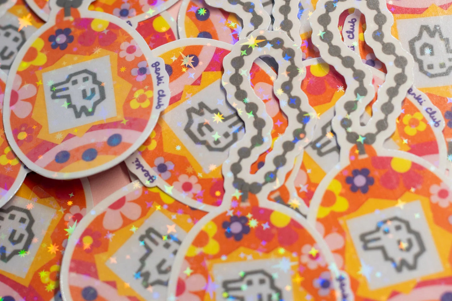 Sparkly Tamagotchi Sticker