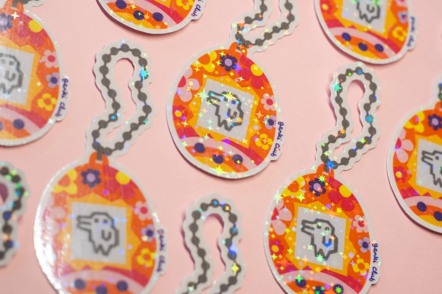 Sparkly Tamagotchi Sticker