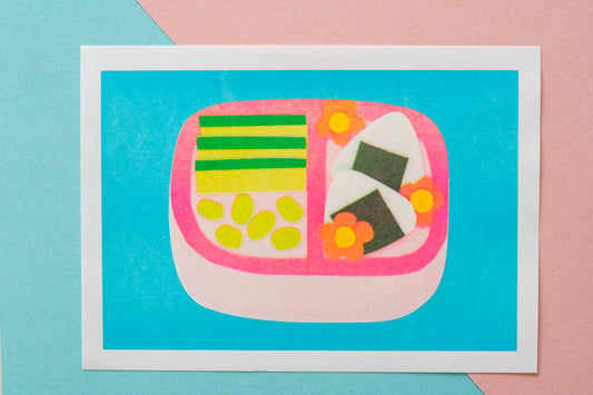 Bento Box A5 Risograph Print