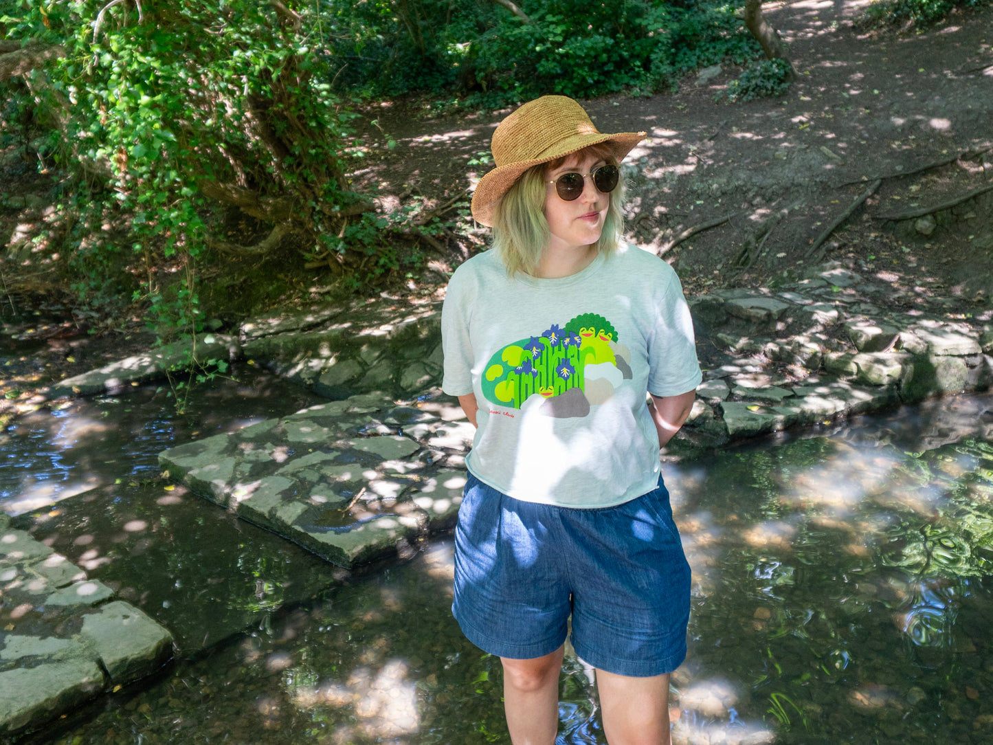 Happy Froggy Pond Unisex T-shirt