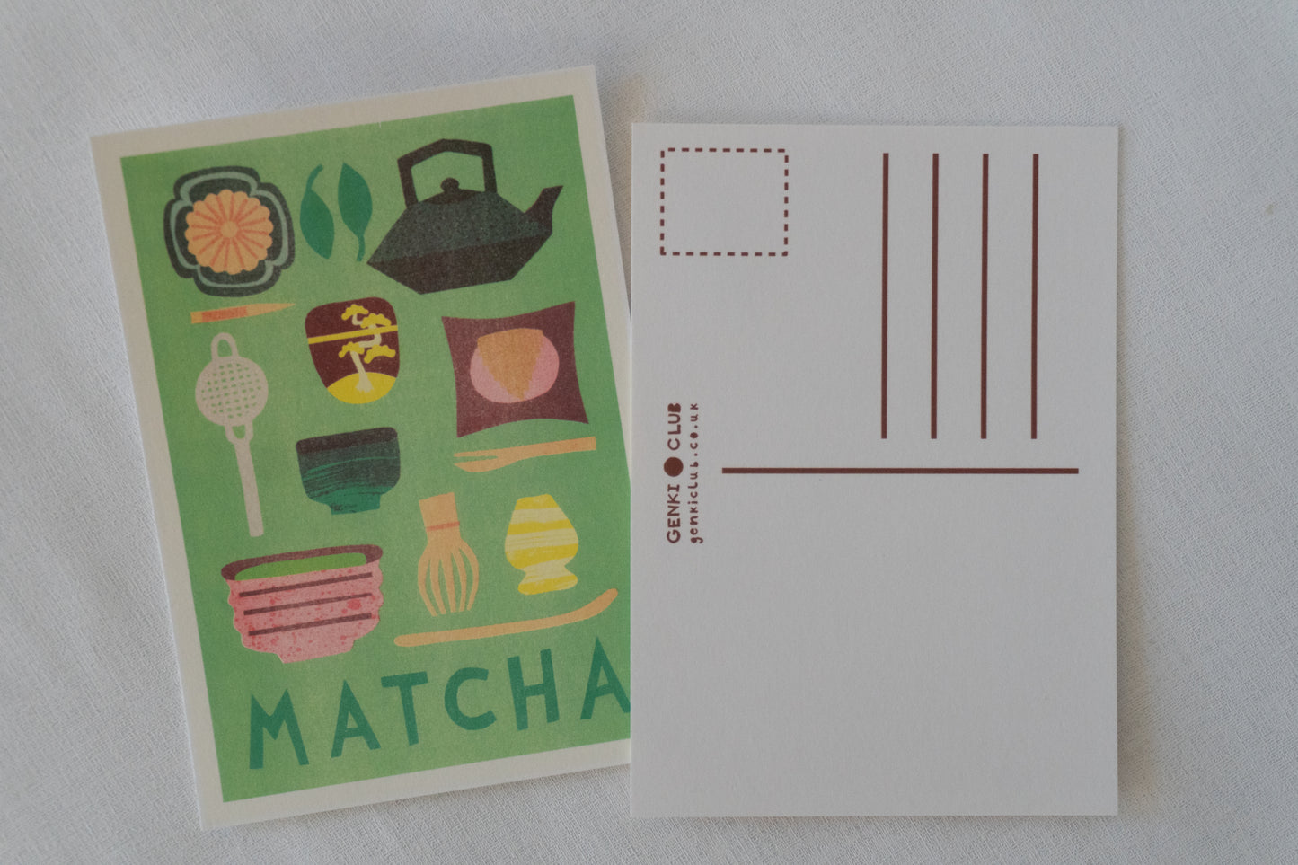 Matcha Tea Postcard