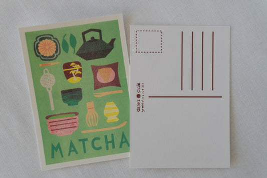 Matcha Tea Postcard