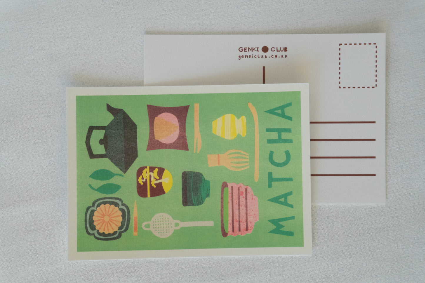 Matcha Tea Postcard