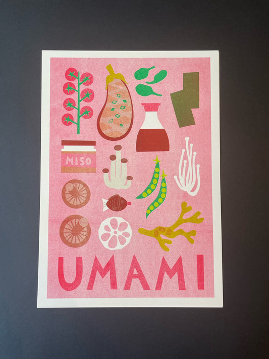 Umami Foods Risograph Print
