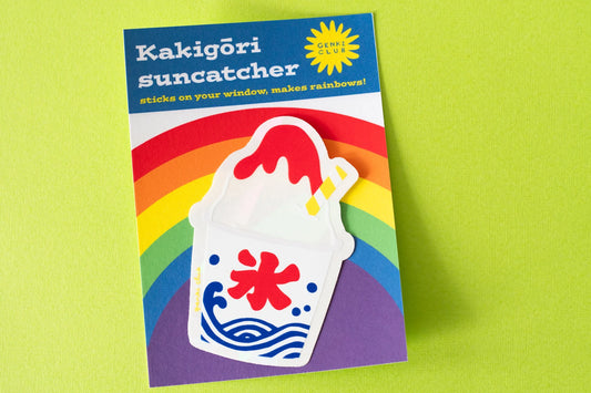 Kakigōri Suncatcher Sticker | Japanese shaved ice