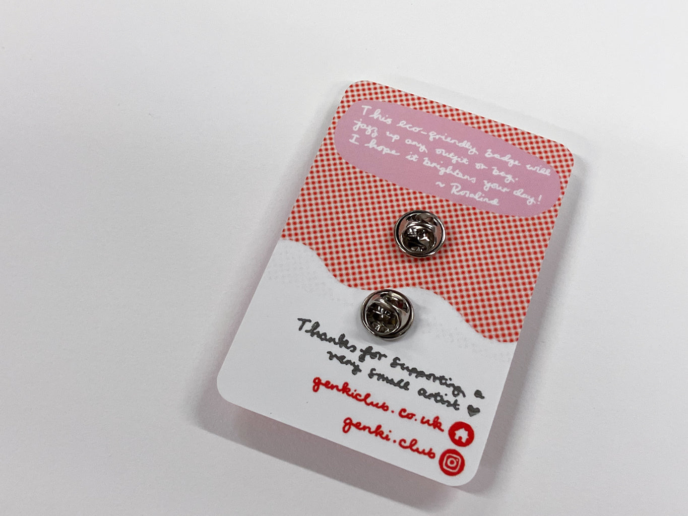 Wooden Toadstool Pin Badge