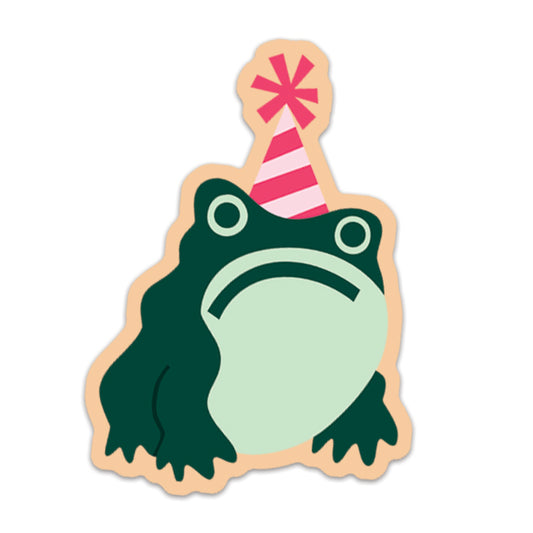 *PRE-ORDER* Wooden Grumpy Frog Pin Badge