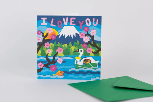 Japan Valentine's Day Card - cute and mini!