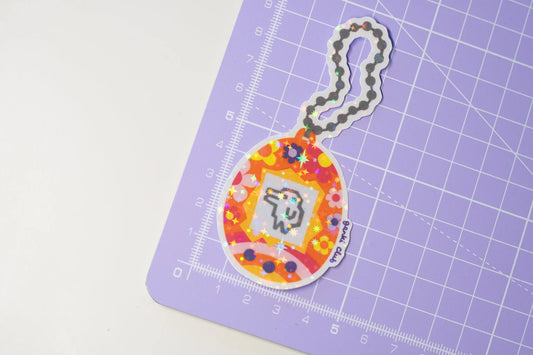 Sparkly Tamagotchi Sticker