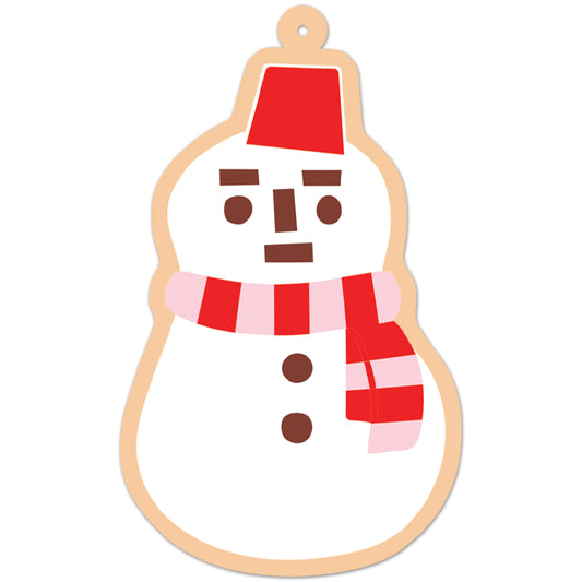 *PRE-ORDER* Wooden Japanese Snowman Christmas Decoration
